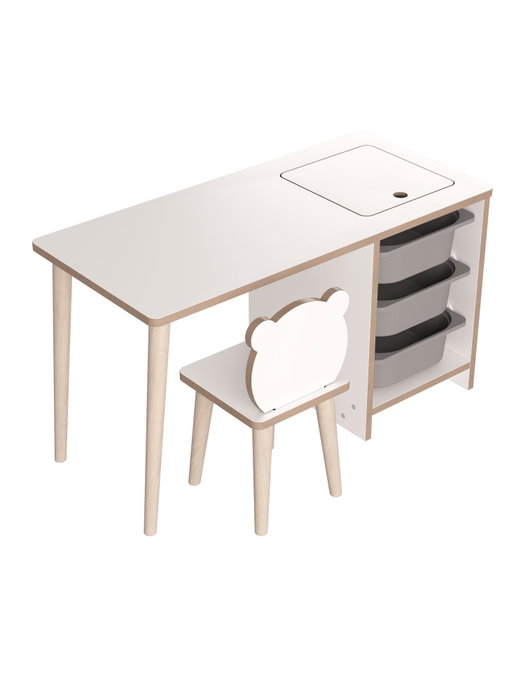 Hanah Home Soho Escritorio de Estudio Blanco y Gris Hanah Home Soho Escritorio de Estudio Blanco y Gris